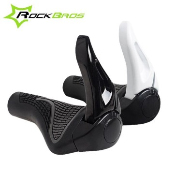 ROCKBROS Bicycle Bike MTB Components Bar ends Handlebars Rubber Grips & Aluminum Barend Handle bar Ergonomic Push On Soft Grips