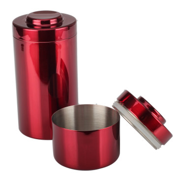 2pcs Stackable Stainless Steel Airtight Canister Set