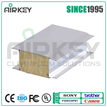Airkey 2017 Manufacturer rock wool sandwich panel for wall ceiling and clean room