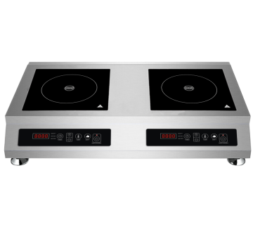 High Power 7000W Double Burner Commercial Induction Cooker for Restaurants and Hotels