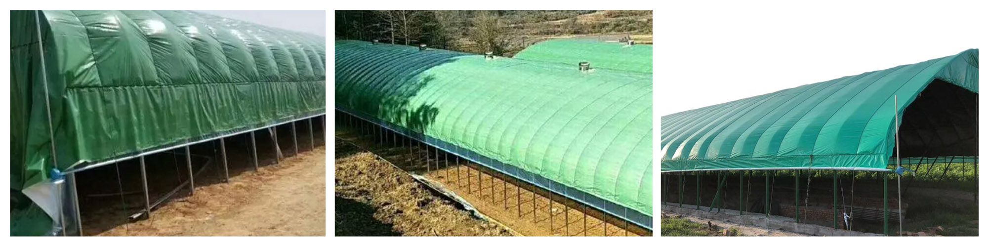plastic film green and white for greenhouse