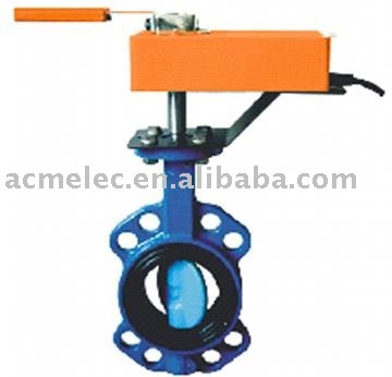 Motorised butterfly valve