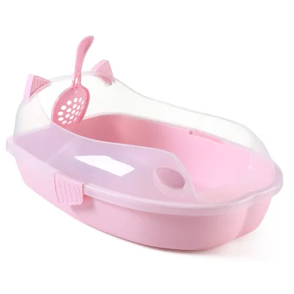 Open Top Cat Litter Box  with Scoop