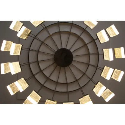 Luxury Modern Grand Cru Hand Made Glass Ring Pendant Chandelier