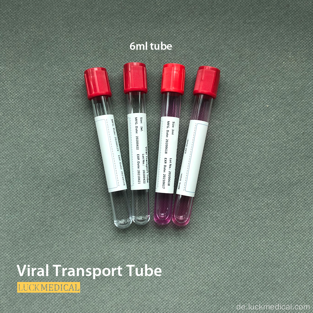 Covid -Test -Reagenz -VTM -mikrobiologischer Transportkit