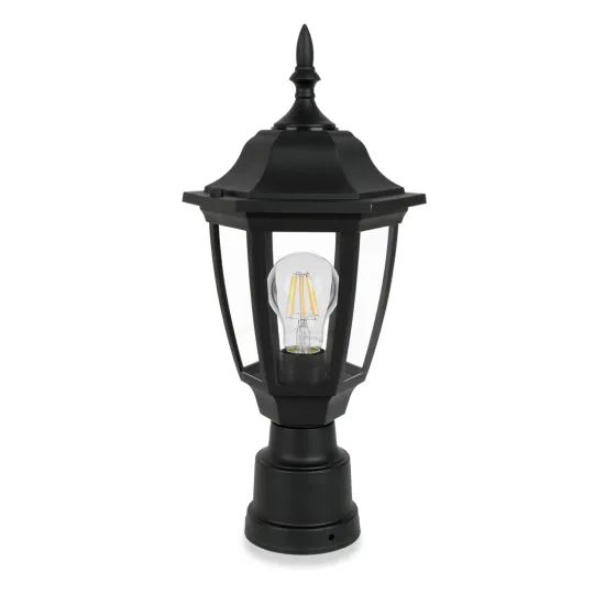 ETL Certified P2543 American Style Outdoor Pillar Lamp for Garden and Park Lighting