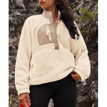 Sudadera con capucha de lana Sweinshirt Quarter Ripshere de mangas largas con bolsillos