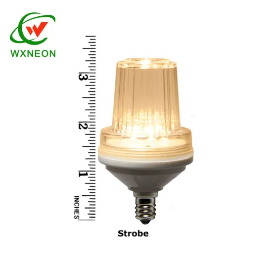 IP66 Waterproof Smart LED Strobe Bulb - 110V E27 Warm White/Yellow/Red/Green