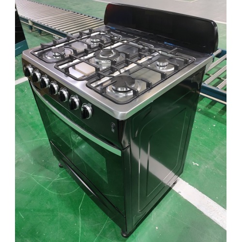 5 Burner Burner Freestanding Gas Slustra con forno60L