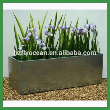 FO-9709 Rectangle Galvanized Zinc Flower Window Box