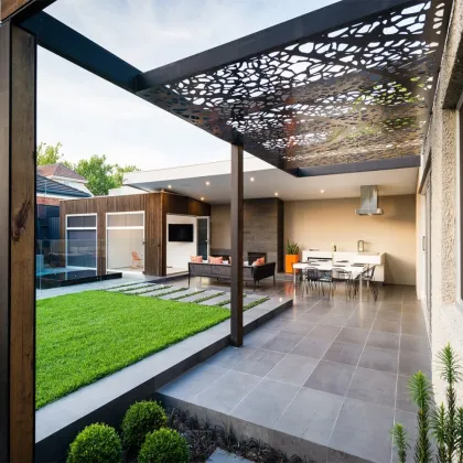 Rusty Steel Laser Cut Screens