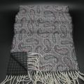 Desain cetak tradisional syal wol syal kasmir murni