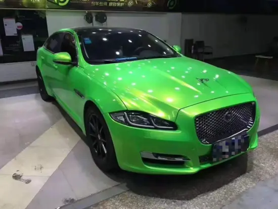 Glossy Magic Apple Green Color Vinyl Wrap