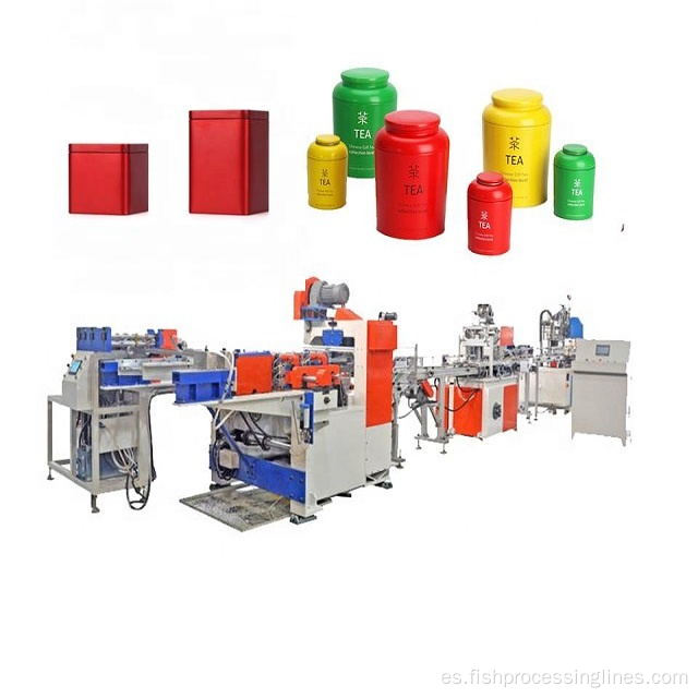 Máquinas de fabricación de caja de lata dulce automática completa