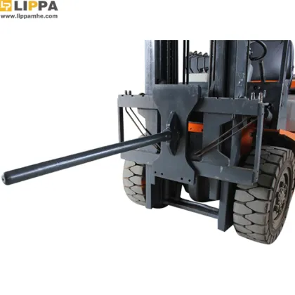 Steel Coil Forklift with Carpet Boom Attachment: Coil Boom Lifter