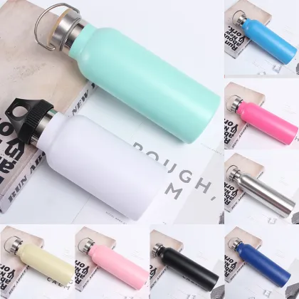 Custom Logo Vacuum Insulated Stainless Steel 500ml Water Bottle Thermos