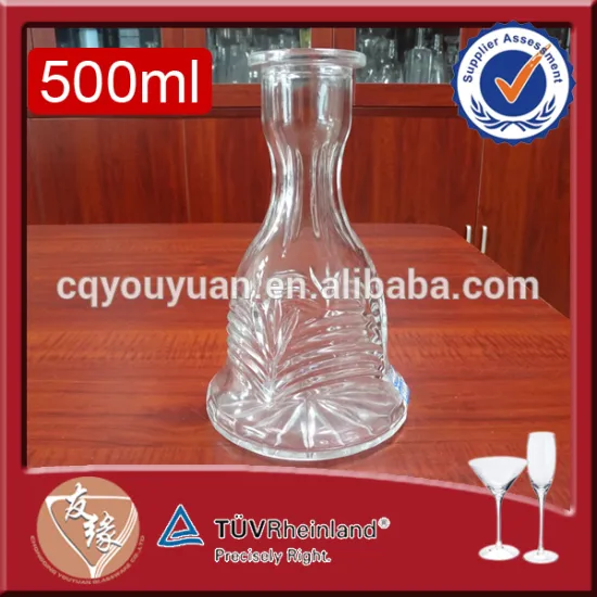 China cheap indonesian style 750ml glass hookah wholesale glass bongs