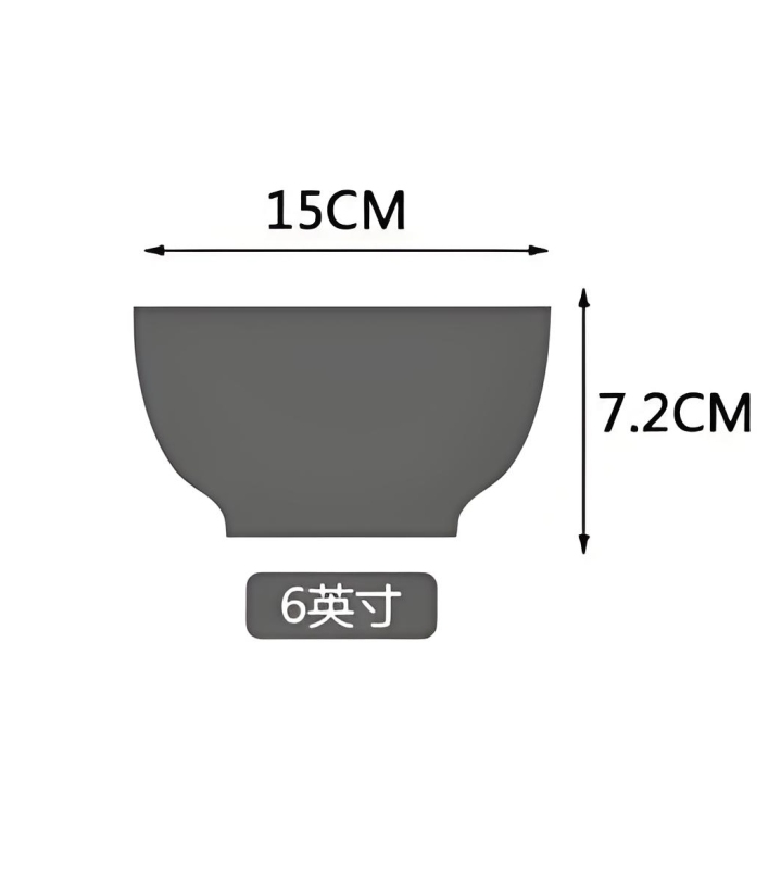 Japanese wind melamine lacquer art bowl