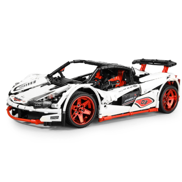 Hot Selling Mould King 13067: Remote Control Racing Car with LED Lighting and Building Blocks