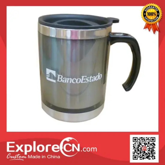 Stainless steel vacuum cup with handle