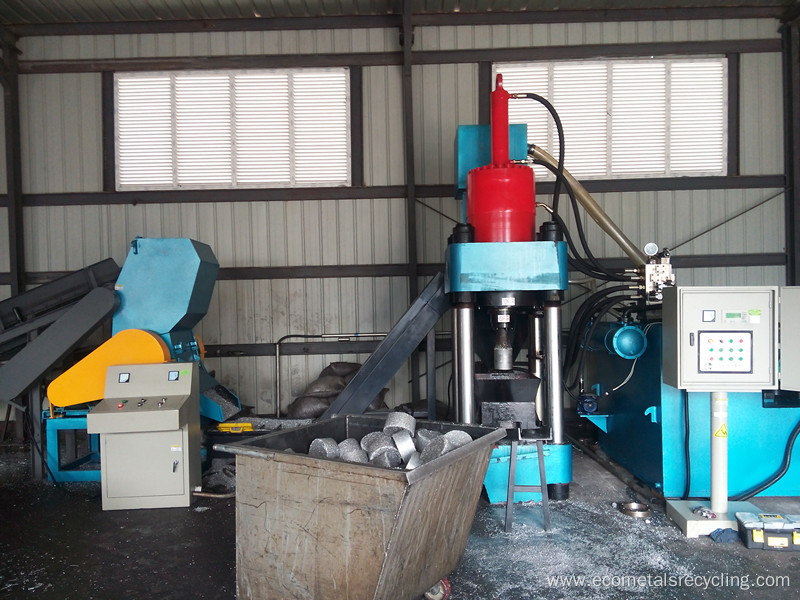 Hydraulic Metal Sawdust Debris Block Making Machine