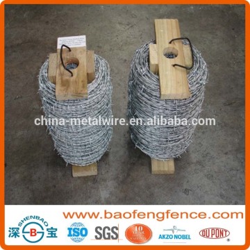 China Factory Supplier Heavy Galv High Tensile Steel Galvanized PVC Coated Barbed Wire (Export to Australia,NZ,UK,Brazil)
