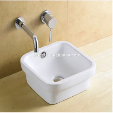 Rectangular Size Ceramic Bathroom Cabinet Basin
