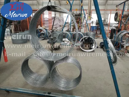 Razor barbed wire Barrier car