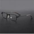 Designer Rectangle Titanium Frame Eyeglasses