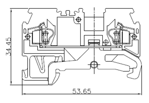 Spring Cage 2.5mm2 din rail