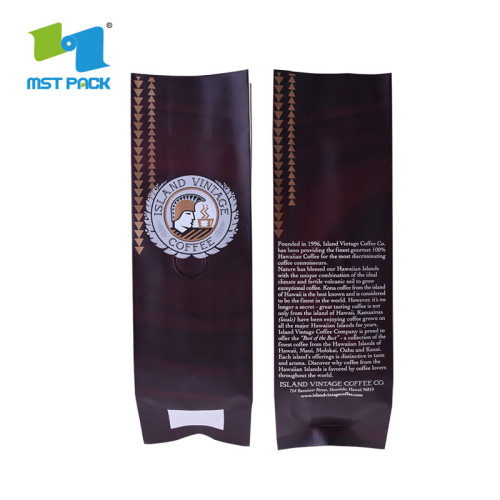 Aluminiumsfolie Lined Tin Tie Vanntett Kaffesekk