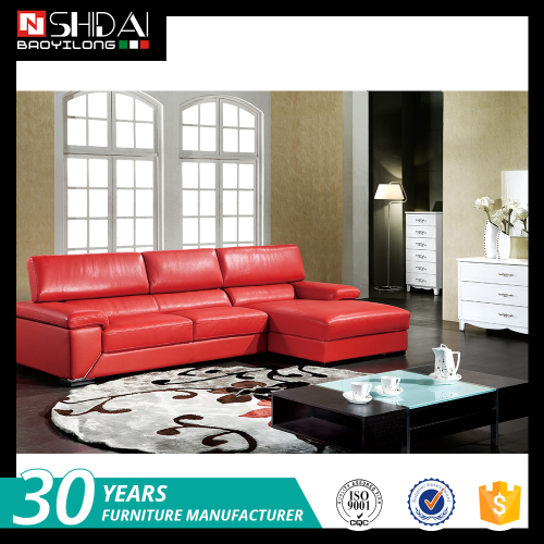 Contemporary Leather Reclining Sectional sofa with Adjustable Headrests 980