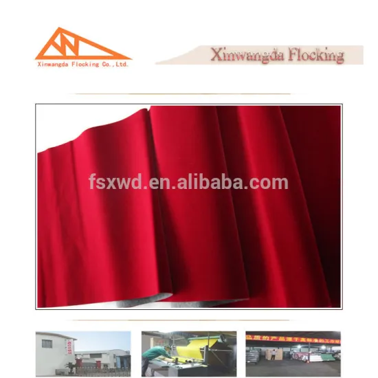 Best sell 100% polyester long velvet fabric, dark red velvet upholstery fabric