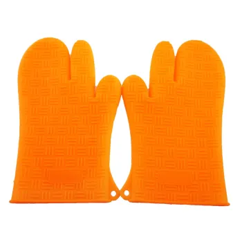 silicone grill mitts Hand heat gloves