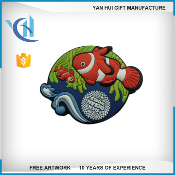 China wholesale soft pvc rubber 3d embossed fridge magnets