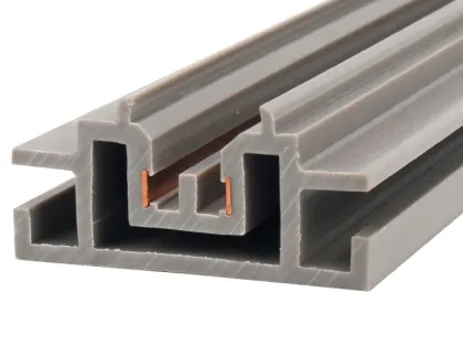 PVC plastic cooper conductive core co-extrusion profile