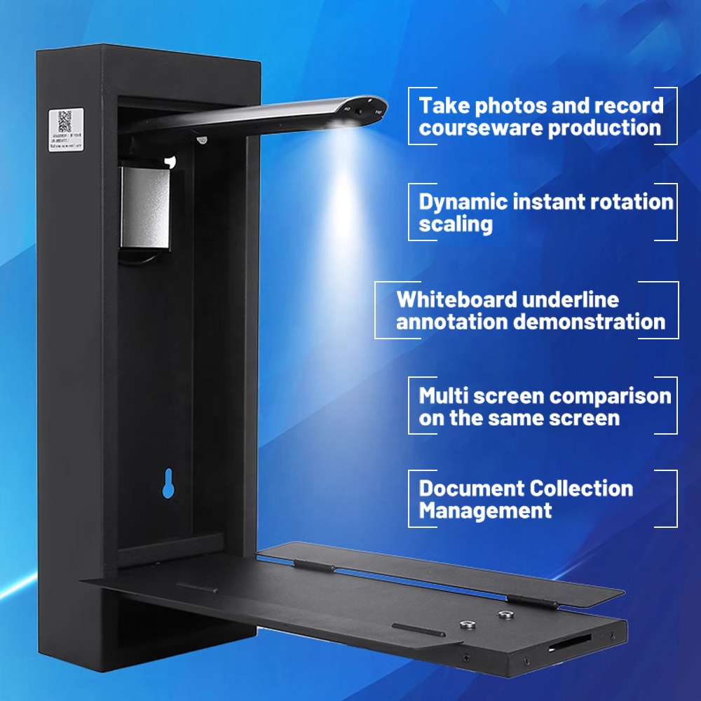 Wall mounted high resolutionbook document camera scanner