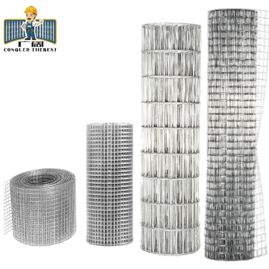 1x2 Inch 14 gauge galvanized welded wire roll
