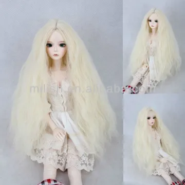 beautiful wholesale BJD blonde doll wig for american girl doll BJDW-0056