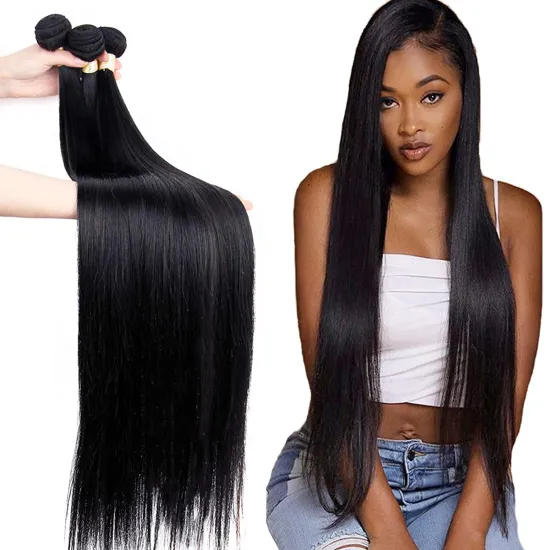 100% Relaxed Super Drawn Bone Human 28 Inches Blonde Malaysian Straight Hair Mink Virgin Brazilian Silky Kinky Straight Hair