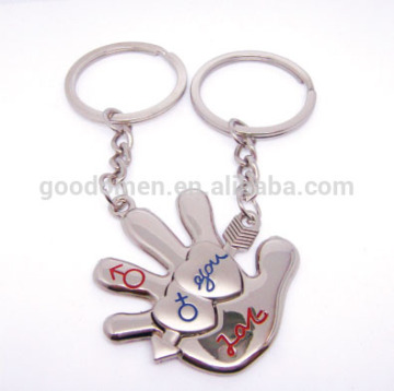 2015 hand shape keychain/keyring
