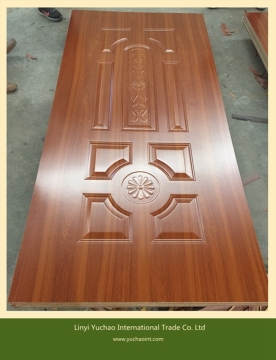 Wood Grain Melamine Paper Faced Mould Door Skin