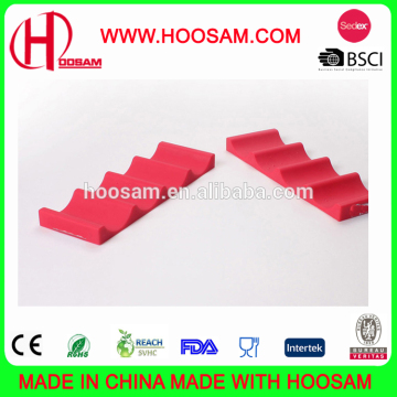 Space-saving hot sale silicone wine bottle stack/beer holder/bar mat