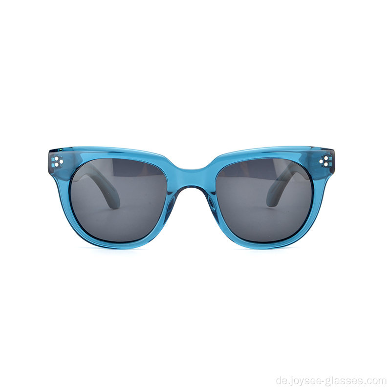 Unisex Factory Price Luxus große Linsen Full Rand Acetat Sonnenbrille