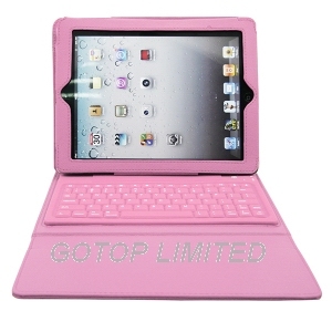 Bluetooth Keyboard for iPad Mini with Leather Case (KA-004)