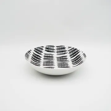 Pad Printing Salad Ceramic Soup Bowl For Restaurant