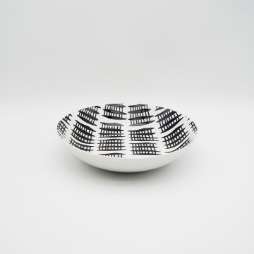 Ensalada de impresión de almohadilla tazón de sopa de cerámica para restaurante