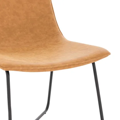 Modern Synthetic Leather Dining Room Chairs for Living Room