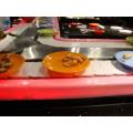 Luminous rotary food sushi belt