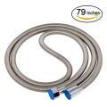 Flexible extension stainless steel chrome reinforced shower hose
